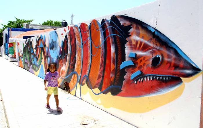 Nota sobre México: Murales multicolores atraen la mirada de los turistas