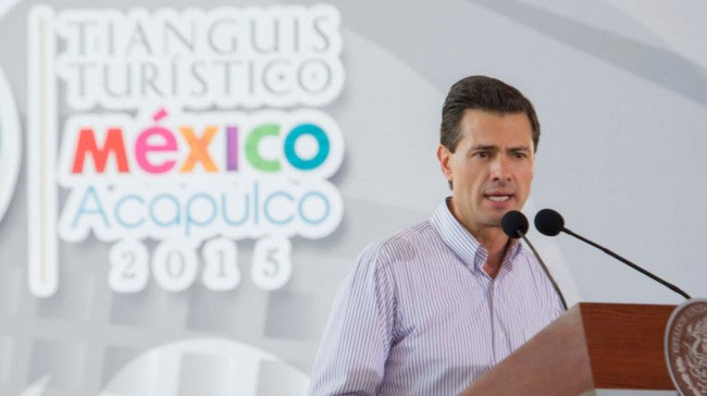 Nota sobre México: Peña Nieto anuncia plan de "turismo social" orientado a viajeros mexicanos