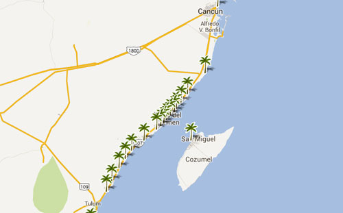 Nota sobre Mapa de playas en  Chiapas