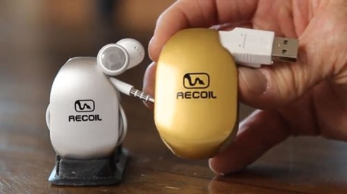 Nota sobre Recoil Cord Winder Evita que se enreden tus cables