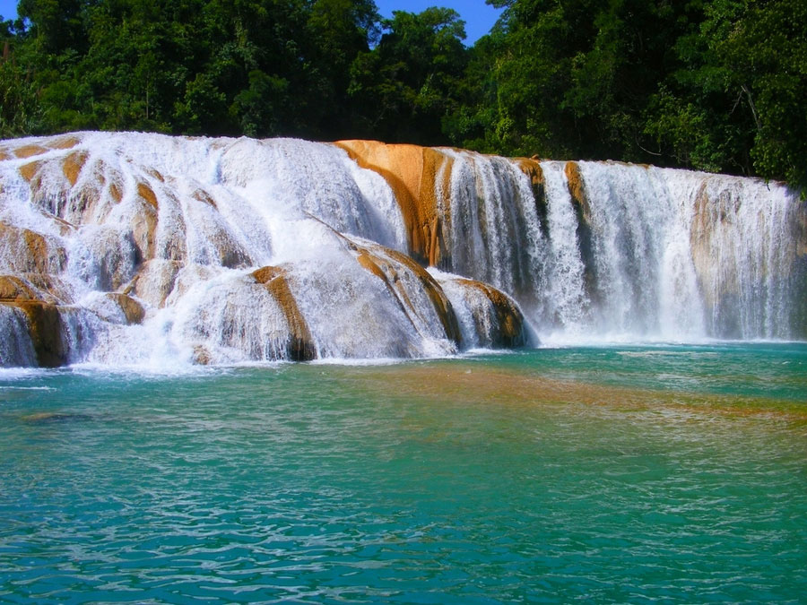 Nota sobre Cascadas de Agua Azul, Chiapas