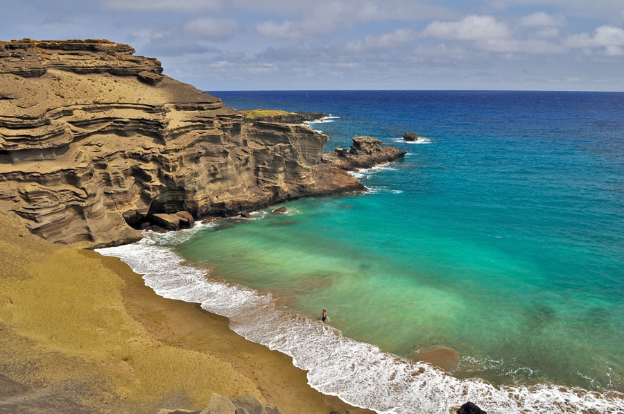 Nota sobre Papakolea la maravillosa playa verde de Hawaii