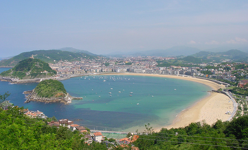 Imagen de San Sebastián y la Bahía de la Concha