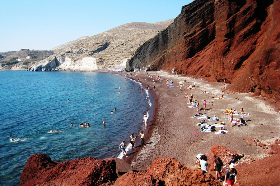 Imagen de Playa Roja Santorini