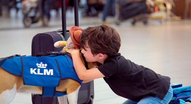 Nota sobre El perro que trabaja en Objetos Perdidos de KLM