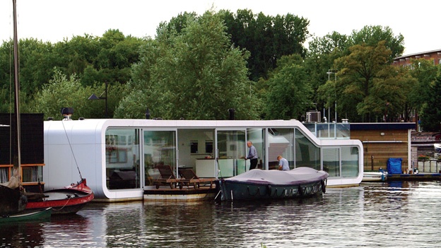 Nota sobre Casas flotantes en el Distrito del Agua de Amsterdam