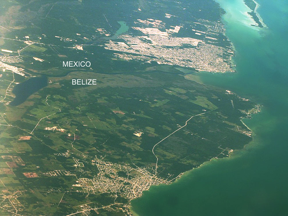 La frontera con Belice
