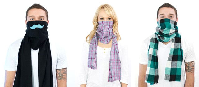 Bufanda con filtro contra la contaminación y los gérmenes