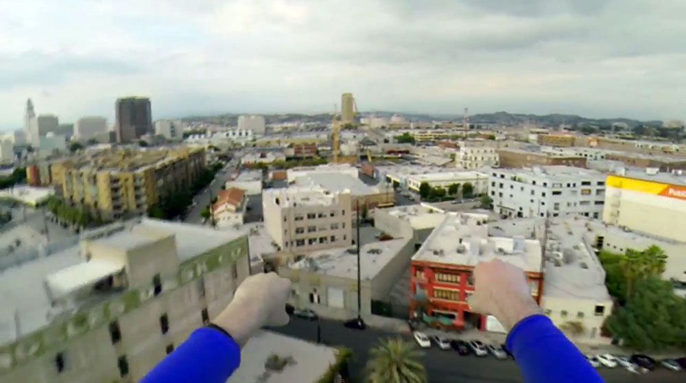 Esto es lo que Superman vería si llevara una cámara GoPro en la cabeza