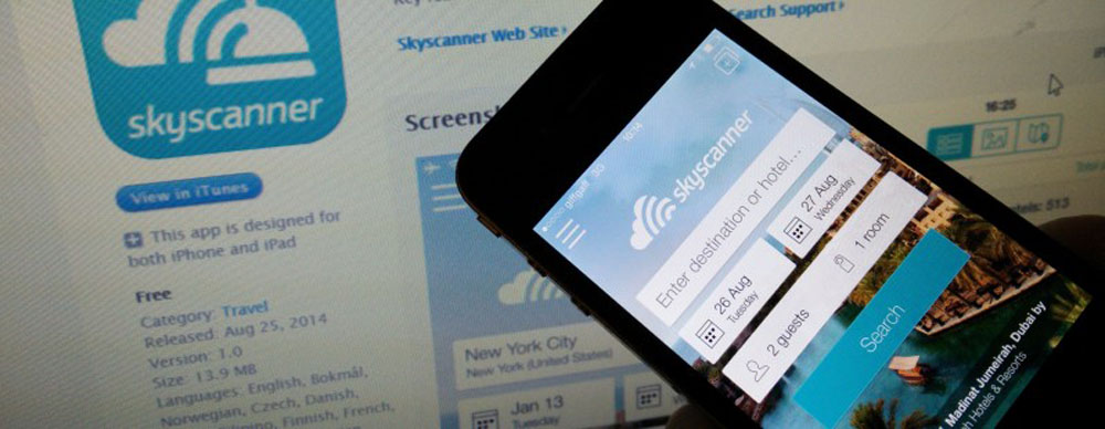 Skyscanner lanza una nueva app para la búsqueda de hoteles