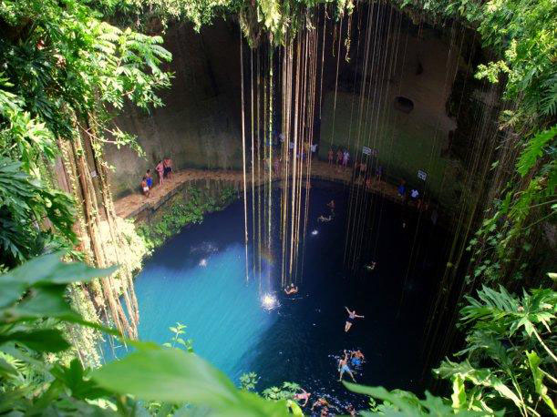 México: Conoce su sorprendente piscina natural Cenote Ik-Kil 1 México: Conoce su sorprendente piscina natural Cenote Ik-Kil