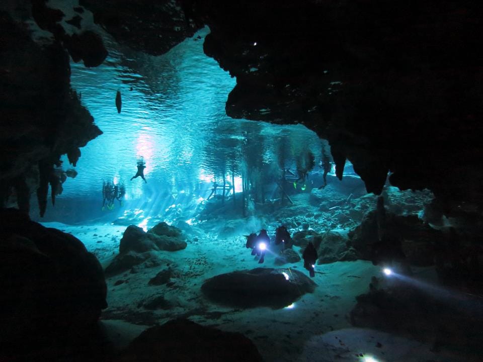 Bucear en cenotes de la Península de Yucatán