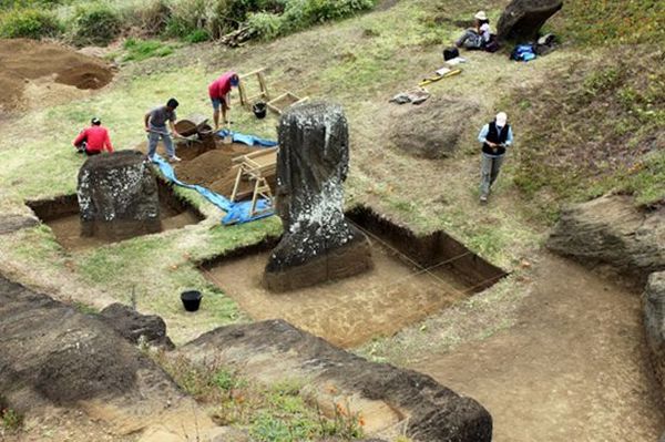 Desenterraron Las Ancestrales Cabezas De La Isla De Pascua