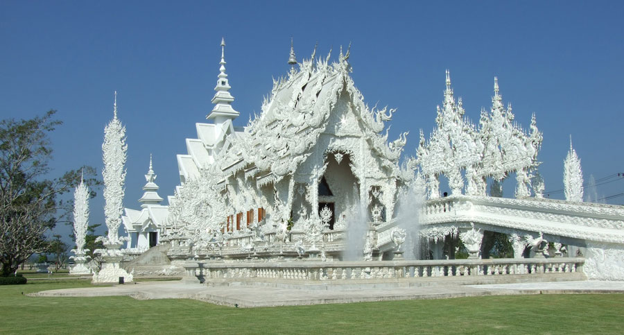 Descubre el templo blanco de Tailandia