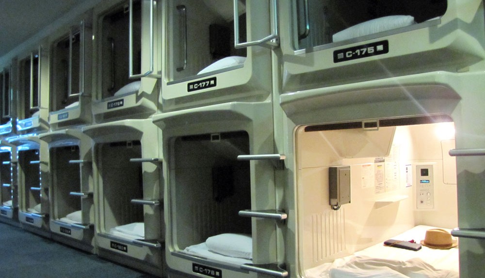 Los hoteles cápsula de Japón