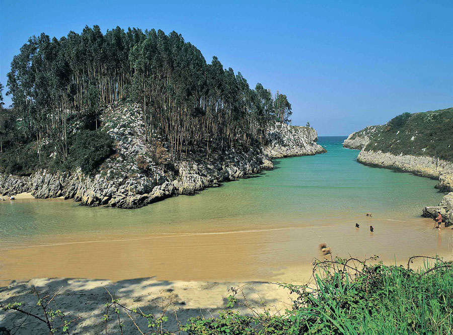 Playa de Villanueva de Pria en Llanes